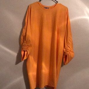 Yellow T-shirt dress
